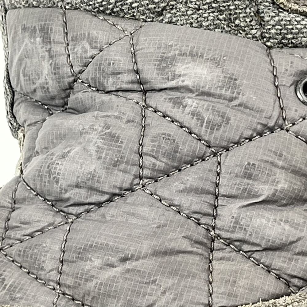 Columbia Womens Quilted Winter Snow Boots 7.5 Gray Waterproof Lace Up Suede - Picture 6 of 11